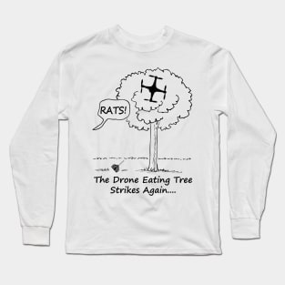 Drone Eating Tree Long Sleeve T-Shirt